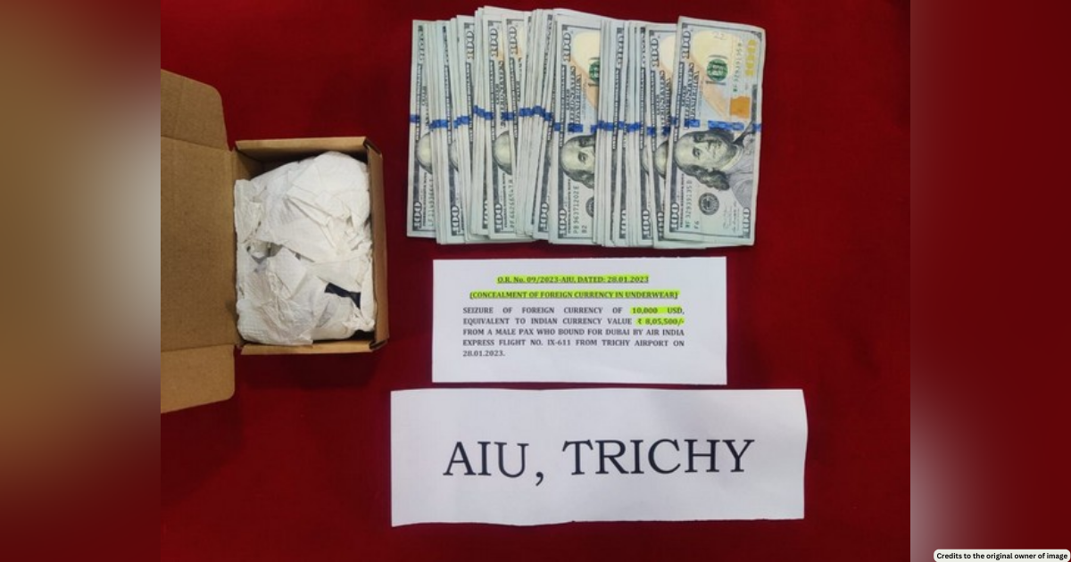 Trichy airport customs seize foreign currency concealed in undergarments; 1 held